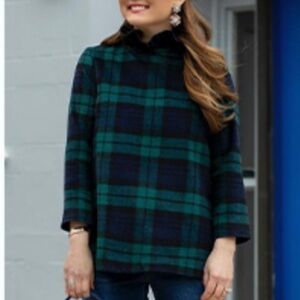 Plaid Long Sleeve Top
